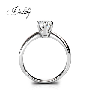 <span class=keywords><strong>Anello</strong></span> <span class=keywords><strong>Solitario</strong></span> di Fidanzamento Daisini Impreziosito con Cristalli <span class=keywords><strong>Swarovski</strong></span> Gioielli da Donna in Argento Sterling 925 <span class=keywords><strong>Anello</strong></span> Elegante - Product Image 5