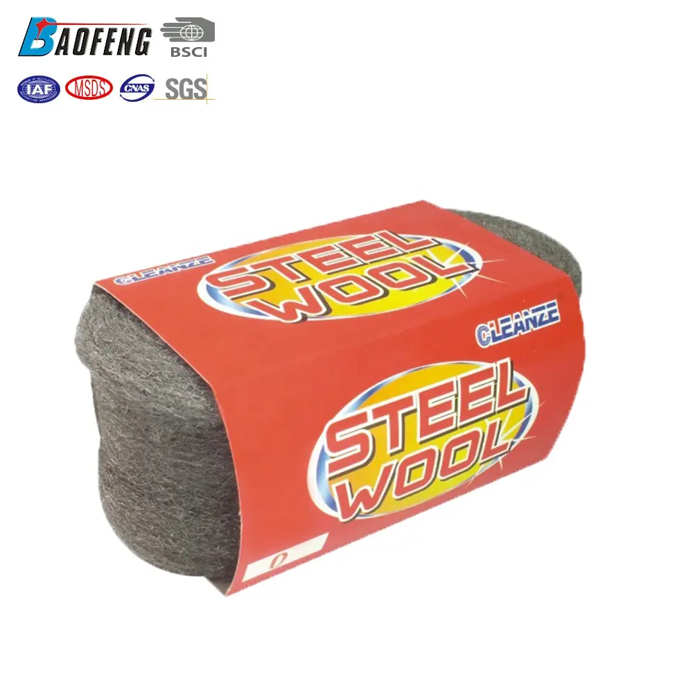Industrial strong cleaning steel wool roll