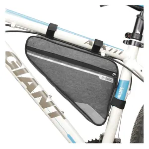 Sac de selle triangulaire pour vélo avec sangle de cadre