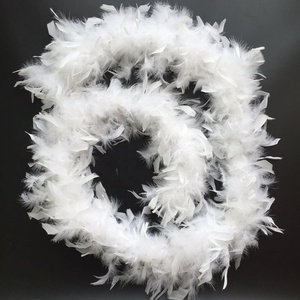 Cheap Wholesale Turkey <strong>Feather</strong> <strong>Boa</strong> Chandelle, Fluffy <strong>White</strong> <strong>Feathers</strong> <strong>Boa</strong> - Product Image 5