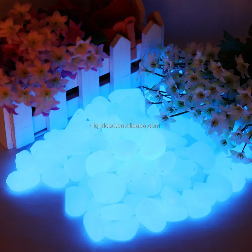 Phosphorescent Pebble stone, garden ses beach decoration stones