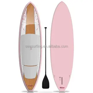 2016 di vendita caldo di bambù outlook all'ingrosso SUP stand up paddle board/a buon mercato paddle board/trasparente paddle board