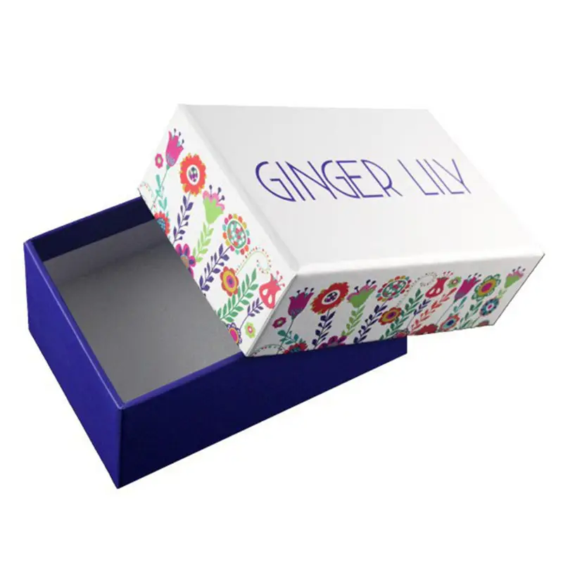 Lovely Packaging Paper 4C Printed Kids Shoes Packaging Box Design