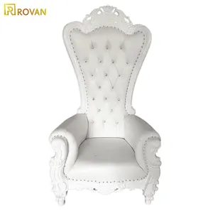 König und königin hohe zurück billiger rosa könig splitter thron stühle hohe zurück königlichen luxus hochzeit stuhl für bräutigam und braut
