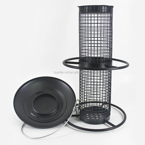 Средний простой в использовании металлический подвесной арахисовый кормушка с порошковым покрытием - Product Image 2