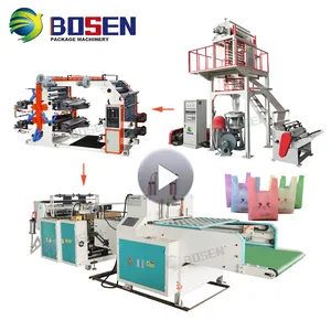 Automatic Nylon Bag Making Machine Biodegradable Hot Cutting Plastic Polythene Bag Making Machine