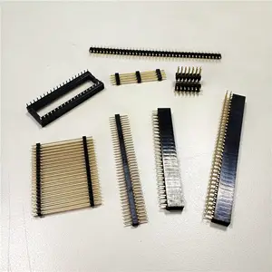 Fabrika 1 40pin 2.54 2.0 1.27mm pitch tek çift sıra pcb konektörü pin başlığı