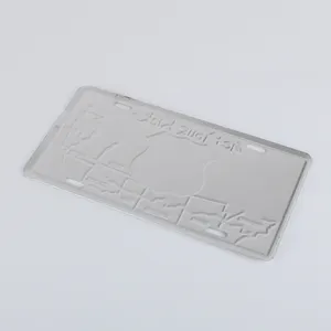 Hoge Kwaliteit Custom Made Decoratieve Vintage Car Licence Plate Reliëf Aluminium Auto Nummer Teken