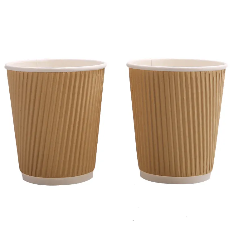 Tasse jetable en papier pour boissons chaudes, gobelet à thé en papier épais à mur, tasse espresso imprimée personnalisée