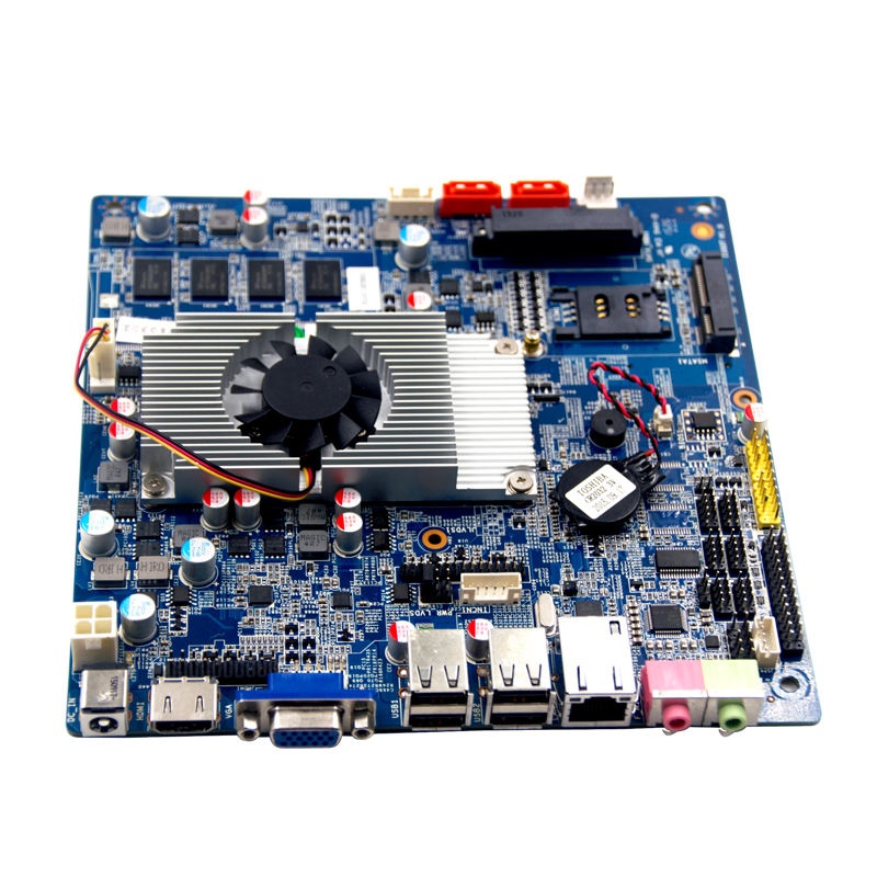 Mini ITX Mainboard with SATA-HDD Socket Low Cost Linux