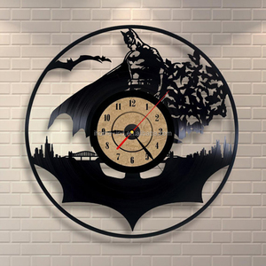 Decoración del hogar reloj de registro de vinilo batman reloj de la forma redonda - Product Image 2
