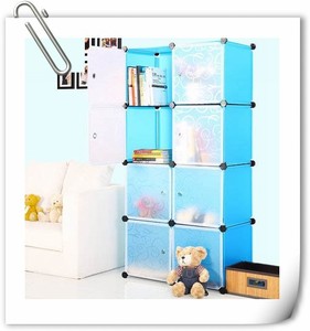 Lovely 8 Cubes Large Capacity <strong>Tall</strong> Plastic Kids <strong>Bookshelves</strong> - Product Image 3