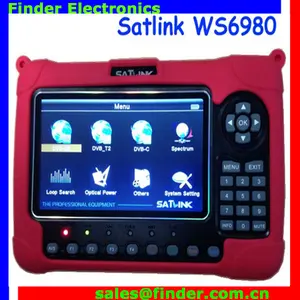 Original Satlink Ws-6980 DVB-S2/T2/C Kết Hợp Kỹ Thuật Số HD Vệ Tinh Mét Satlink Ws6980 Sat Finder Với Quang Phổ