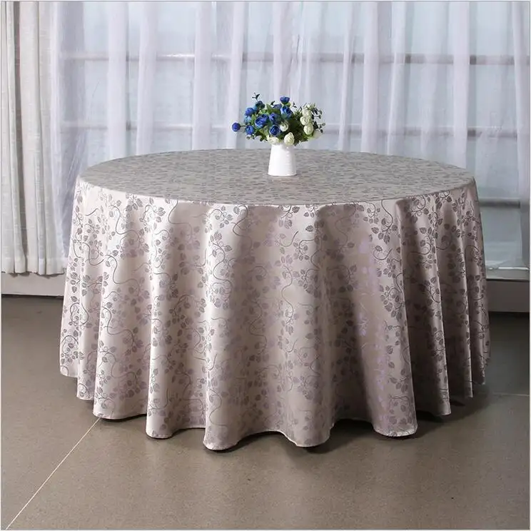Wholesale Wedding Jacquard 120 Round Tablecloth Fabric