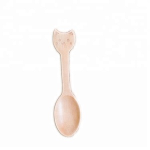 Gros animal de bande dessinée en <span class=keywords><strong>bois</strong></span> <span class=keywords><strong>naturel</strong></span> cuillère pour bébé - Product Image 1