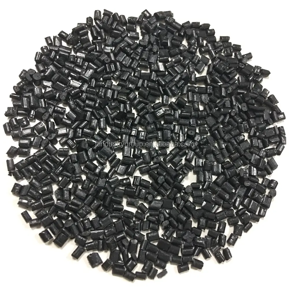 Venta de fábrica China Plásticos de Ingeniería de alta calidad, plástico virgen PP FR, color negro, grado de extrusión PP V0, precio de resina plástica