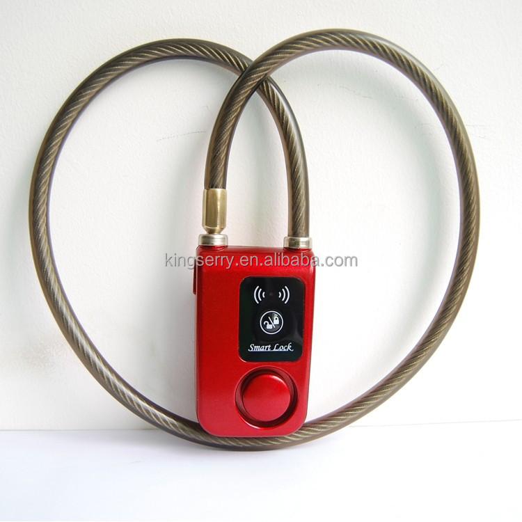 Горячие продажи замок bluetooth интеллектуальные стеклянные двери защелка 105 дб сигнализация блокировка