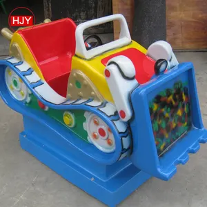 The latest design of the coin operation with music small children's swing machine bulldozer amusement game