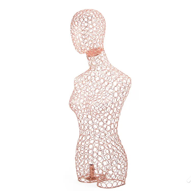 Wholesale metal art famale mannequin dressmaker dress form upper body dummy