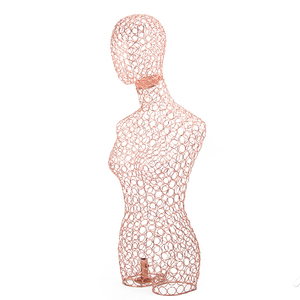 Venta al por mayor Metal Art Famale maniquí <span class=keywords><strong>modista</strong></span> vestido forma parte superior del cuerpo maniquí - Product Image 1