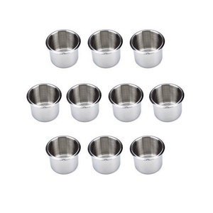 Su misura di alta qualità disegno profondo timbring spazzolatura in acciaio inox Poker portabicchieri - Product Image 3