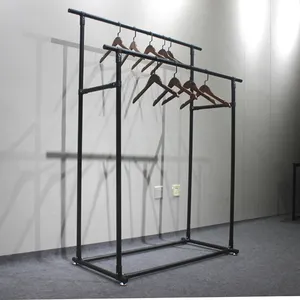 huohua modern appearance strong and durable metal clothes rack with stand