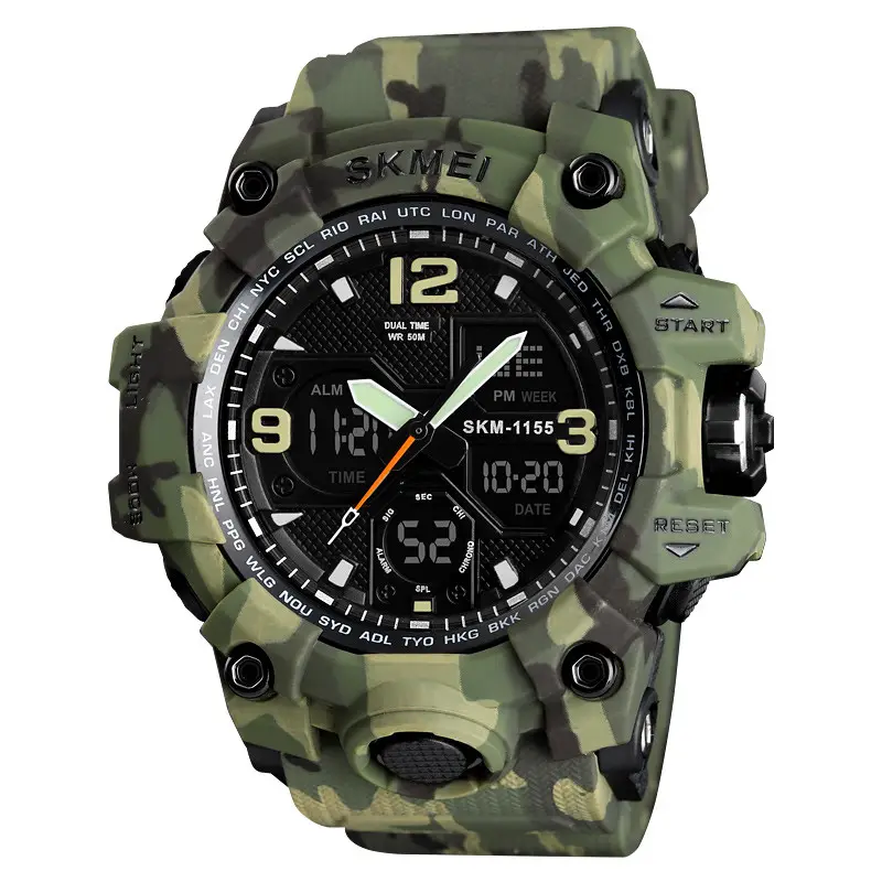 SKMEI 1155 jam tangan custom sport watch 50 meter waterproof digital men wristwatches