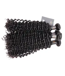 4 Bundles cheap Malaysian Human Hair Deep Curly Hair Weaves/afro kinky bundles unprocessed human hair wholesale