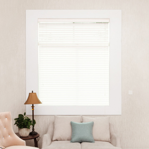 Librement lumière voletant blanc couleur bois matériel corde d'échelle contrôle stores en bois véritable - Product Image 1