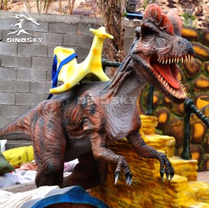 Voiture électrique dinosaure <span class=keywords><strong>T</strong></span>-<span class=keywords><strong>rex</strong></span> manèges <span class=keywords><strong>t</strong></span>élécommande monnayeur dans le parc d'attractions DINOSKY - Product Image 3