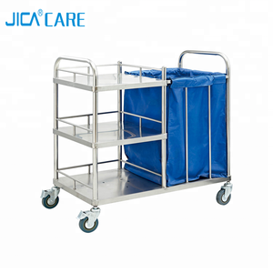 Alta calidad suavemente mover <span class=keywords><strong>hospital</strong></span> utiliza acero inoxidable de enfermería <span class=keywords><strong>cesta</strong></span> - Product Image 1