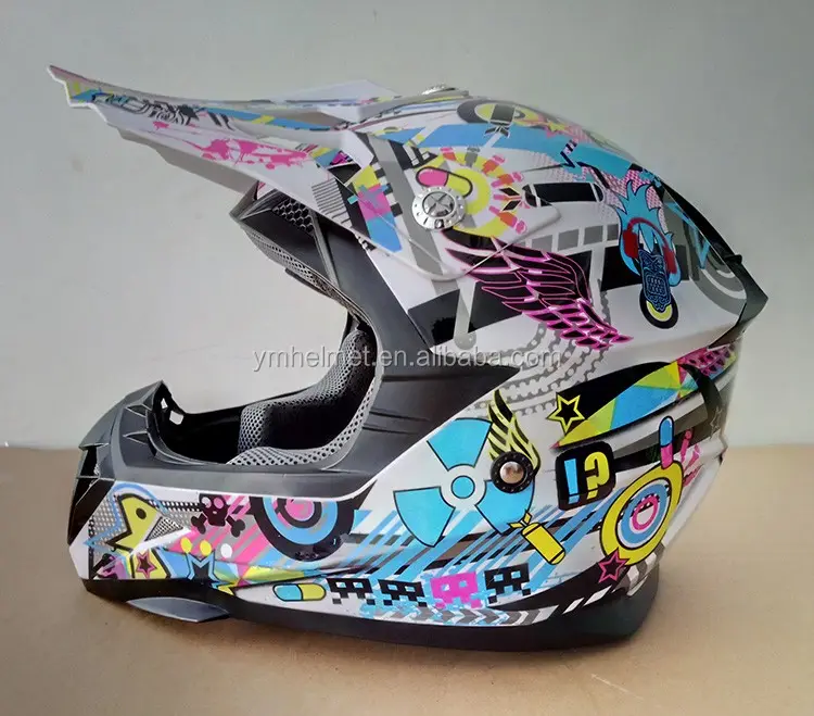 Casques de moto électrique, visage complet, certifié DOT, hors-route, YM-915