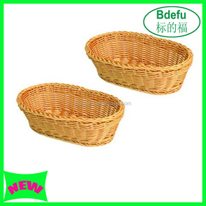 Cesto di plastica in Rattan tessuto a mano cesto di plastica <span class=keywords><strong>moderno</strong></span> per la casa e snack di frutta - Product Image 2