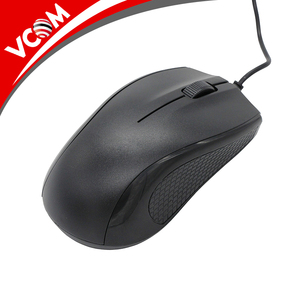 Alta calidad vcom barato logotipo personalizado mayor 1 dólar equipo negro USB ratón óptico para PC portátil - Product Image 1
