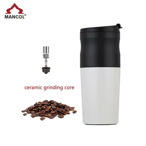 Portable Burr Electric Coffee Grinder Coffee Mill Hot Sale New Bag White OEM Customized Steel Box Ceramic Stainless Logo