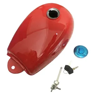 Motorcycle Red Small Engine 50cc Fuel Tank Set With 2 Keys