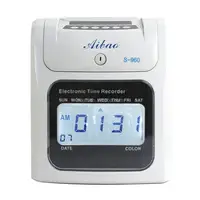 Aibao العلامة التجارية الإلكترونية وقت مسجل جهاز حضور وانصراف/الرقمية الالكترونية لكمة بطاقة آلة الحضور الوقت جهاز حضور وانصراف السعر