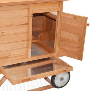 Cage de volaille en bois <span class=keywords><strong>pour</strong></span> élevage de poulet, d'arrière-cour, maison avec roulettes, offre spéciale, - Product Image 4