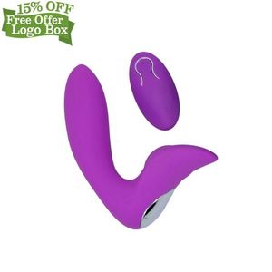 Mainan seks g-spot Anal perempuan, kotak kustom gratis Vibrator kendali jarak jauh nirkabel
