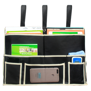 Organisateur de rangement suspendu Oxford pour chevet, avec poches pour accessoires, livres, salon, pliable, écologique - Product Image 4