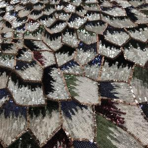 2020 mới đẹp phổ biến bán buôn thêu sequin ren vải lưới - Product Image 4