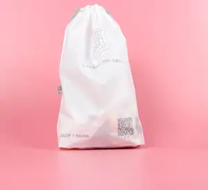Toy packaging backpack logo waterproof small custom shopping sport plastic drawstring bag