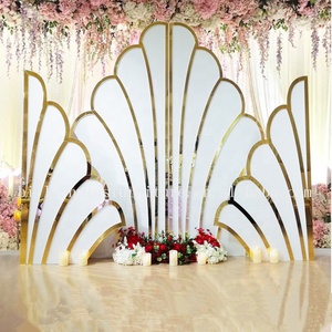 Shell Shaped High Quality <strong>Wedding</strong> <strong>Backdrop</strong> <strong>Stand</strong> with Free Matching Adjustable Carton Packed <strong>Wedding</strong> Decorations - Product Image 2