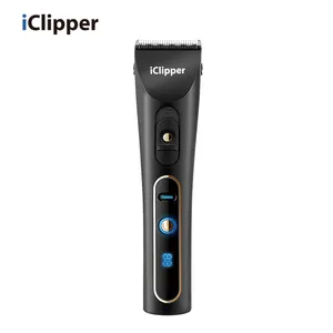 IClipper equipments Hot Sale Professional Barber Hair Cutting iclipper a6s lcd display power sharp blade codos cordless hair clipper