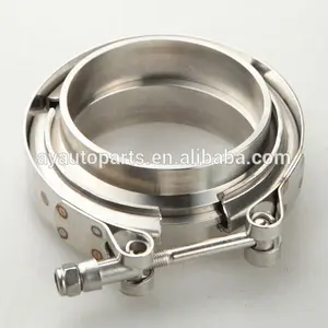 4 "V-Band Vband Clamp Flensa Kit Downpipes CNC Stainless Steel Flange