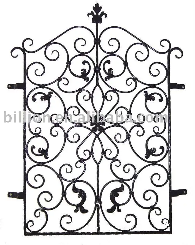 wrought iron window grille