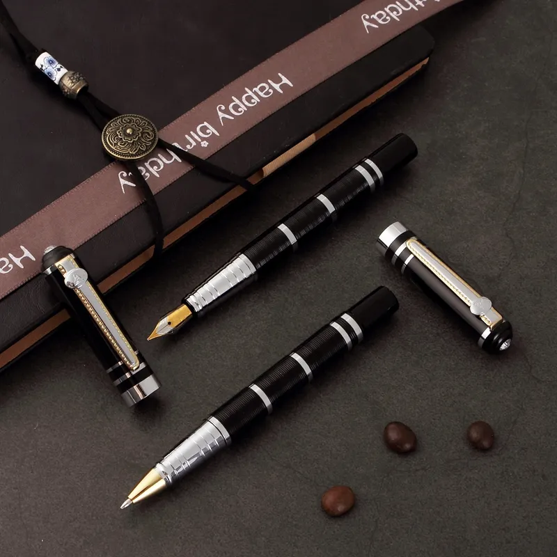 new . classical professional metal fountain pen with ink