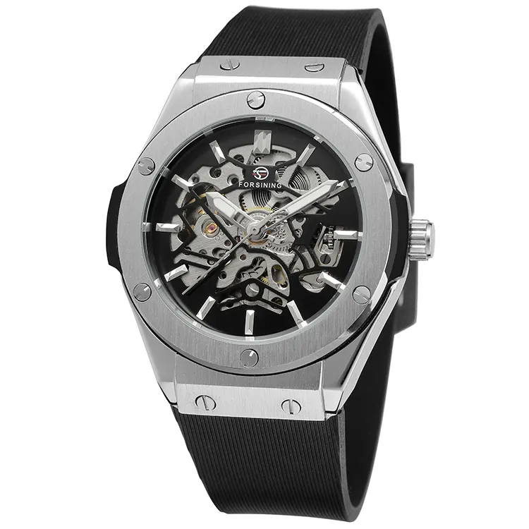 Forsining Uhren Herren Custom Logo Marke Tourbillon Automatik Mechanisch Kleine Luxus Armbanduhren Mechanische Uhren für Herren