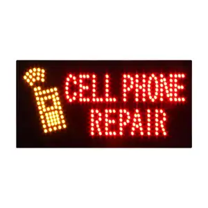 Hidly 12*24'' Rectangle Shape Super Bright Indoor Cellphone Repair Animated Advertising Acrylic LED Open Sign, Window Sign