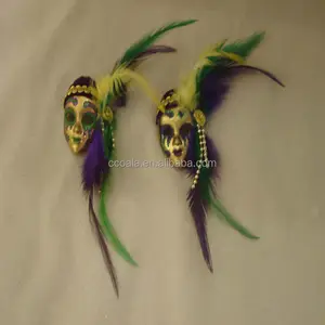 Masquerade Mini Mặt Nạ Nam Châm Sticker Tam Giác Nhỏ Venetian Mardi Gras Trang Trí Tủ Lạnh Lưu Ý Sticker